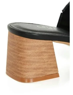 City Chic Wide Fit Hazel Heel in Black