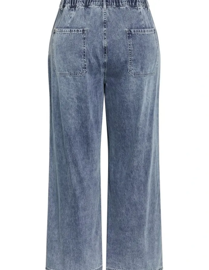 City Chic Plus Size Jorja Wide Leg Jean in light wash