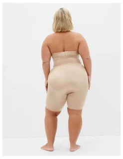 City Chic Plus Size Smooth & Chic Thigh Shaper in Latte