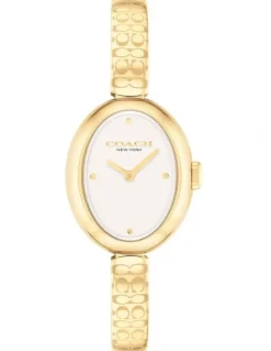 Coach Sammy Ionic Plated Dial Watch in Gold