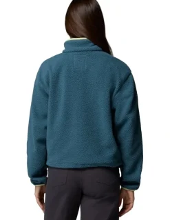 Columbia Helvetia II Cropped Half Snap Fleece Pullover in Blue