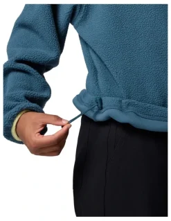 Columbia Helvetia II Cropped Half Snap Fleece Pullover in Blue