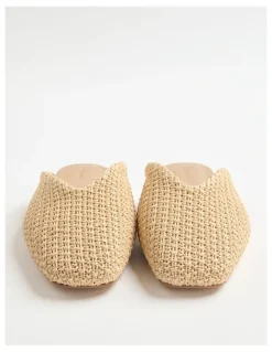 Commonry Amara Raffia Slide in Natural