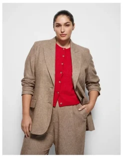 Commonry Bethanie Blazer in Dark Flax