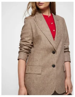Commonry Bethanie Blazer in Dark Flax