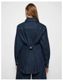 Commonry Caroline Denim Jacke in Raw Denim