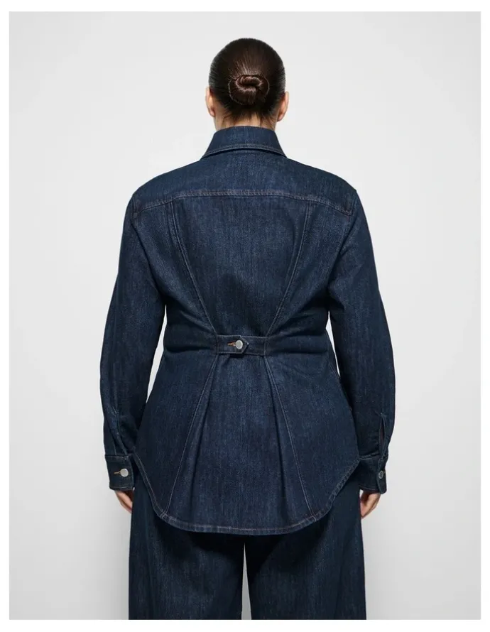 Commonry Caroline Denim Jacke in Raw Denim