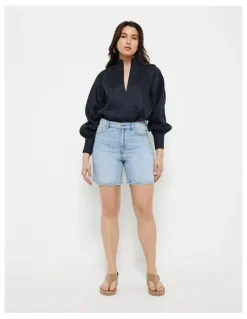 Commonry Denim Short in Light Vintage Wash