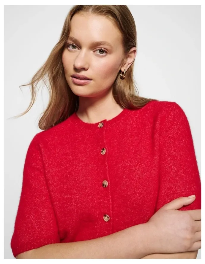 Commonry Leanna Cardigan in Rouge