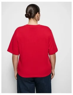 Commonry Modern Tee in Rouge