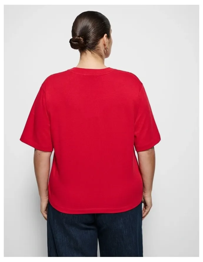 Commonry Modern Tee in Rouge