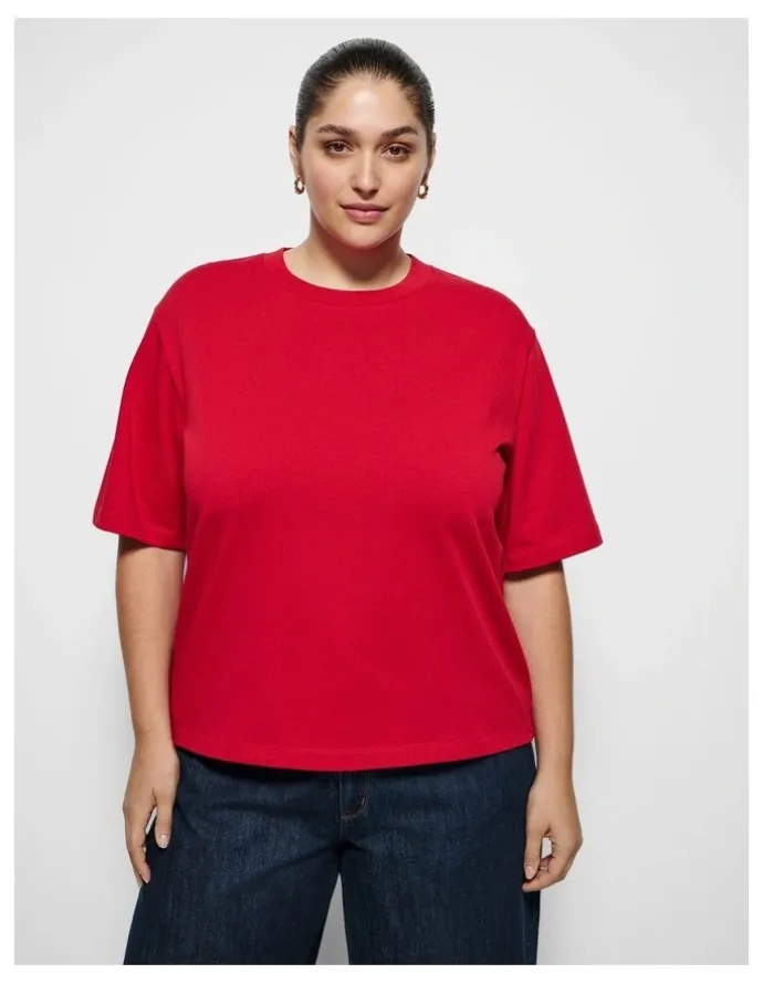 Commonry Modern Tee in Rouge