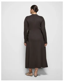Commonry Michala Dress in Bitter Chocolate