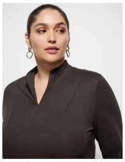 Commonry Michala Top in Bitter Chocolate