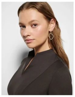 Commonry Michala Top in Bitter Chocolate