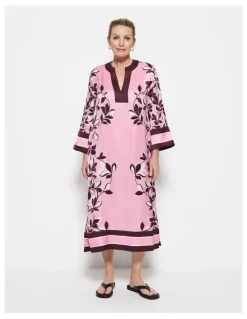 Commonry Natalia Dress in Pink Floral