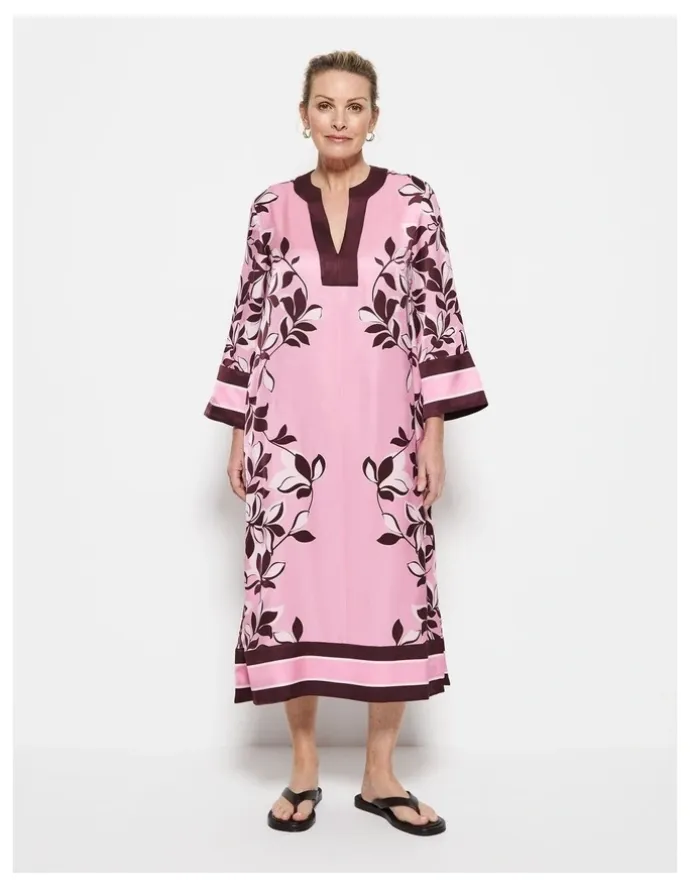 Commonry Natalia Dress in Pink Floral