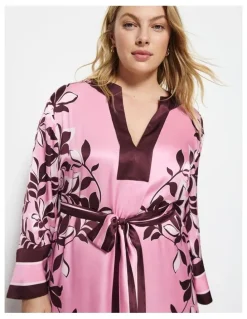 Commonry Natalia Dress in Pink Floral