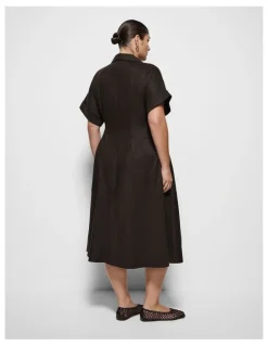Commonry Niki Dress in Bitter Chocolate