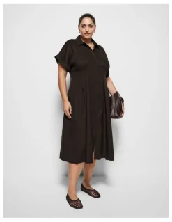 Commonry Niki Dress in Bitter Chocolate