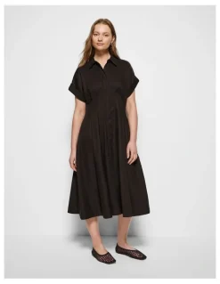Commonry Niki Dress in Bitter Chocolate