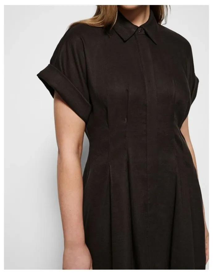 Commonry Niki Dress in Bitter Chocolate