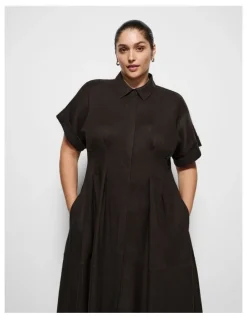 Commonry Niki Dress in Bitter Chocolate