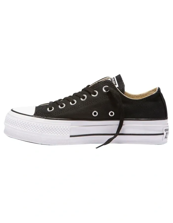 Converse Chuck Taylor All Star Lift Low Top Canvas Sneaker in Black