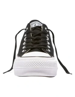 Converse Chuck Taylor All Star Lift Low Top Canvas Sneaker in Black