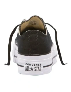 Converse Chuck Taylor All Star Lift Low Top Canvas Sneaker in Black