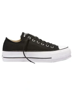 Converse Chuck Taylor All Star Lift Low Top Canvas Sneaker in Black