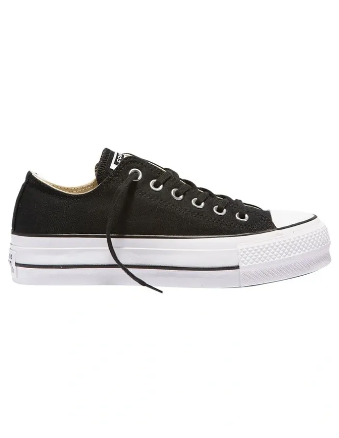 Converse Chuck Taylor All Star Lift Low Top Canvas Sneaker in Black
