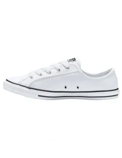 Converse Chuck Taylor All Star Dainty Leather Low Top Sneaker in White