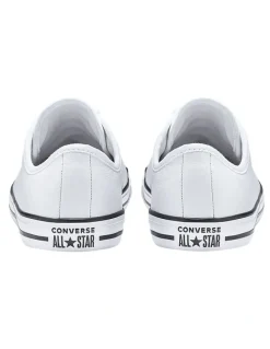 Converse Chuck Taylor All Star Dainty Leather Low Top Sneaker in White