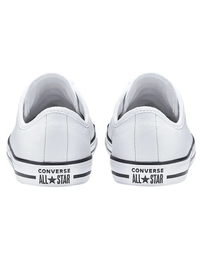 Converse Chuck Taylor All Star Dainty Leather Low Top Sneaker in White