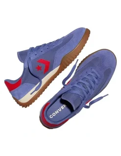 Converse Run Star Trainer Suede in Indigo Storm/Red/Gum
