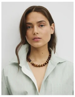 Country Road Agnes Necklace in Chocolate