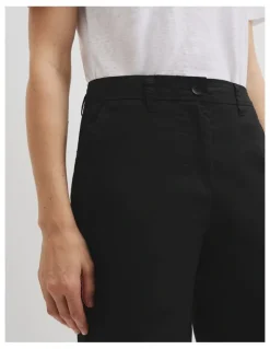 Country Road Australian Cotton Twill Walk Short in Black