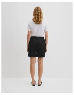 Country Road Australian Cotton Twill Walk Short in Black