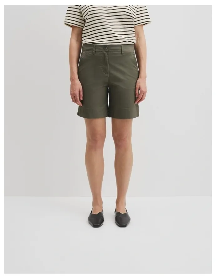 Country Road Australian Cotton Twill Walk Short in Khaki