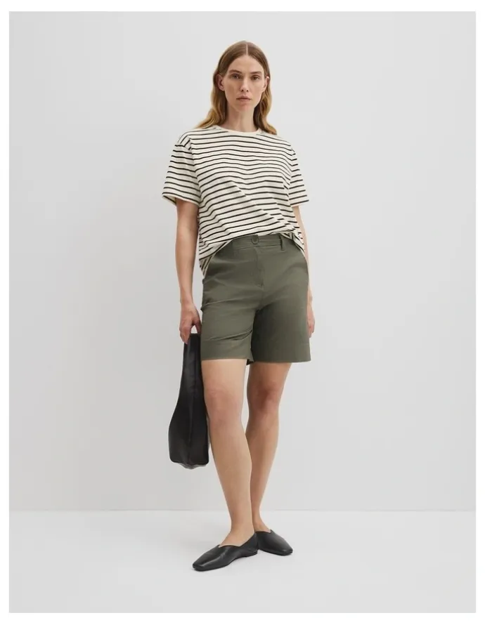 Country Road Australian Cotton Twill Walk Short in Khaki