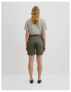Country Road Australian Cotton Twill Walk Short in Khaki