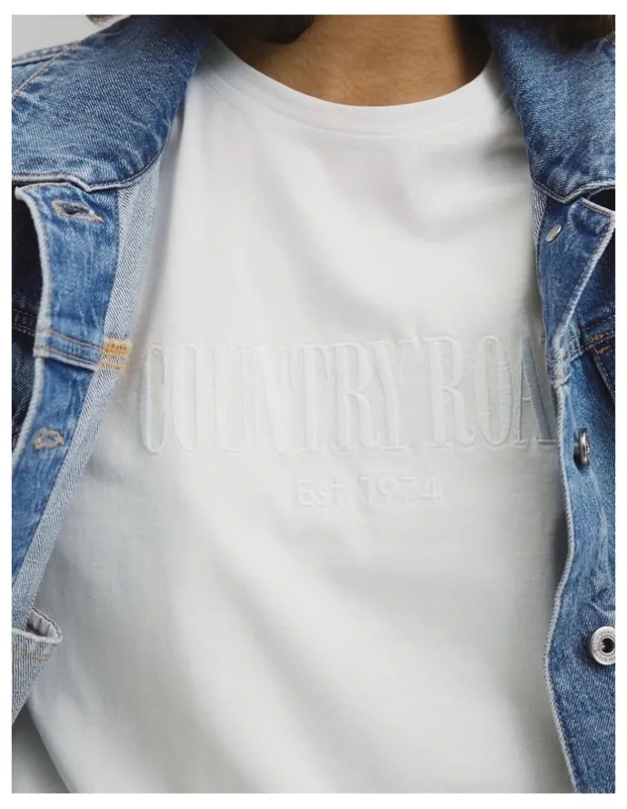 Country Road Australian Cotton Cr T-shirt in White