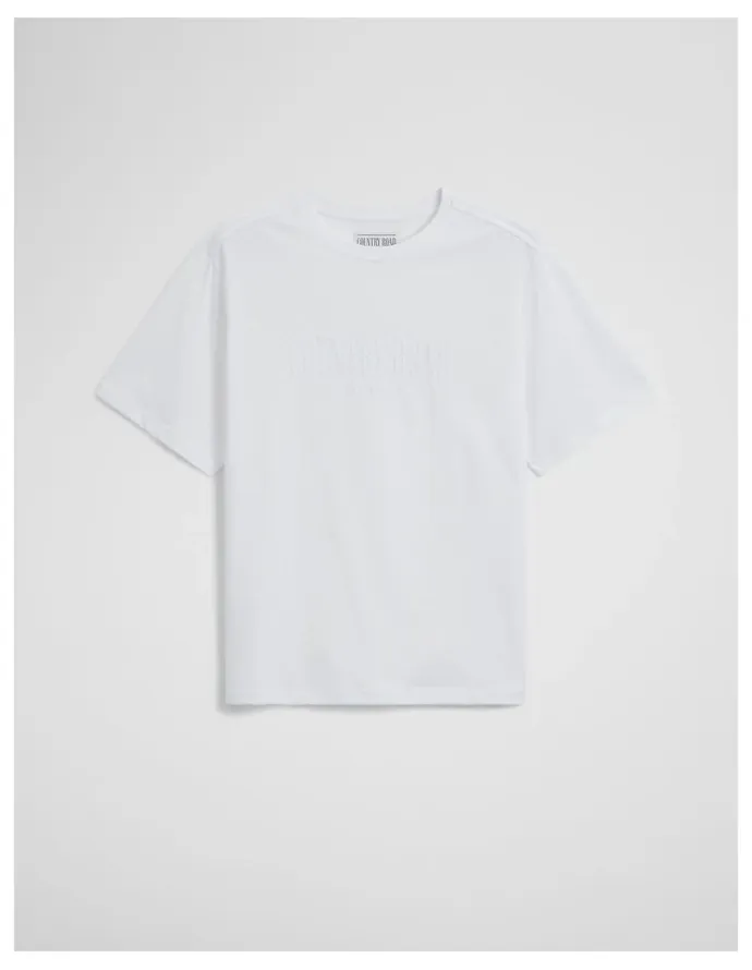 Country Road Australian Cotton Cr T-shirt in White