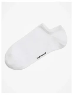 Country Road Australian Cotton Blend Sneaker Sock in White