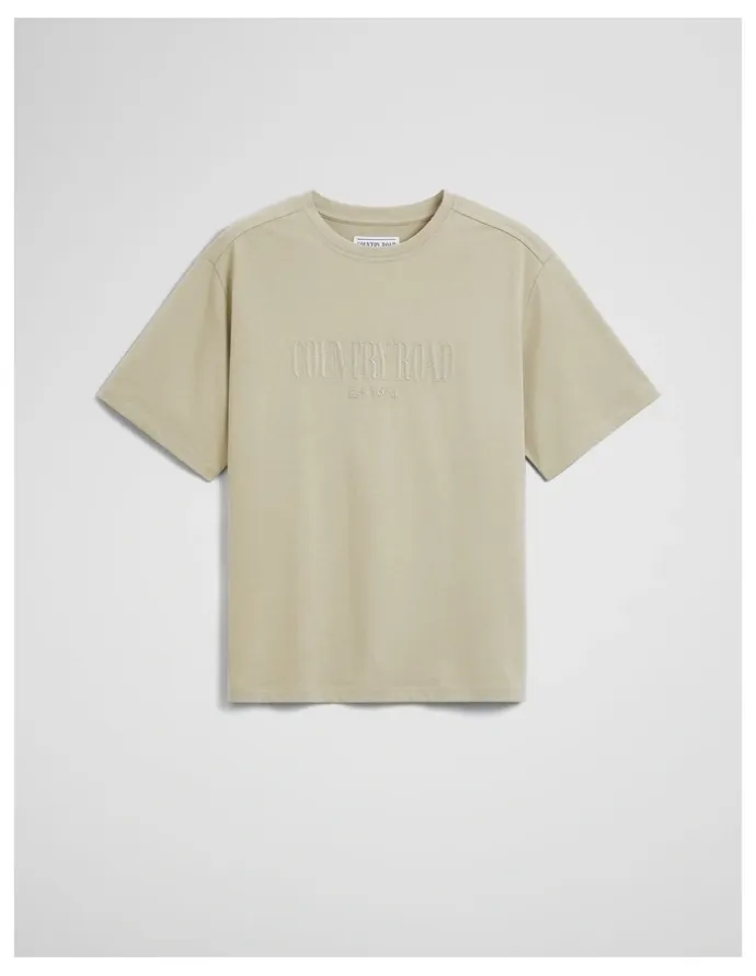 Country Road Australian Cotton Cr T-shirt in Dusty Sage