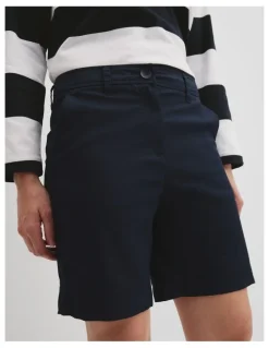 Country Road Australian Cotton Twill Walk Short in Ink