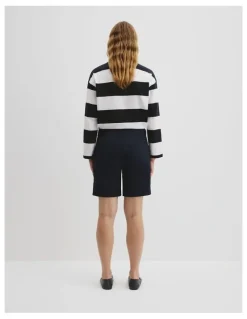 Country Road Australian Cotton Twill Walk Short in Ink
