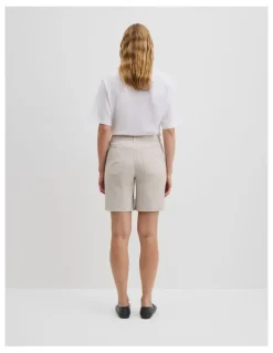 Country Road Australian Cotton Twill Walk Short in Stone