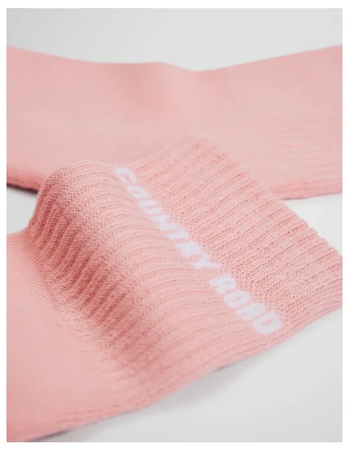 Country Road Australian Cotton Blend Cr Sport Quarter Crew Sock in Strawberry